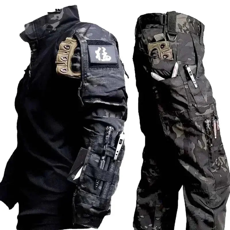 Ethan – Tactical Hunting Shirt and Camo Pants Set, Waterproof & Quick-Drying for Outdoor Training, Sizes M-XXL 0