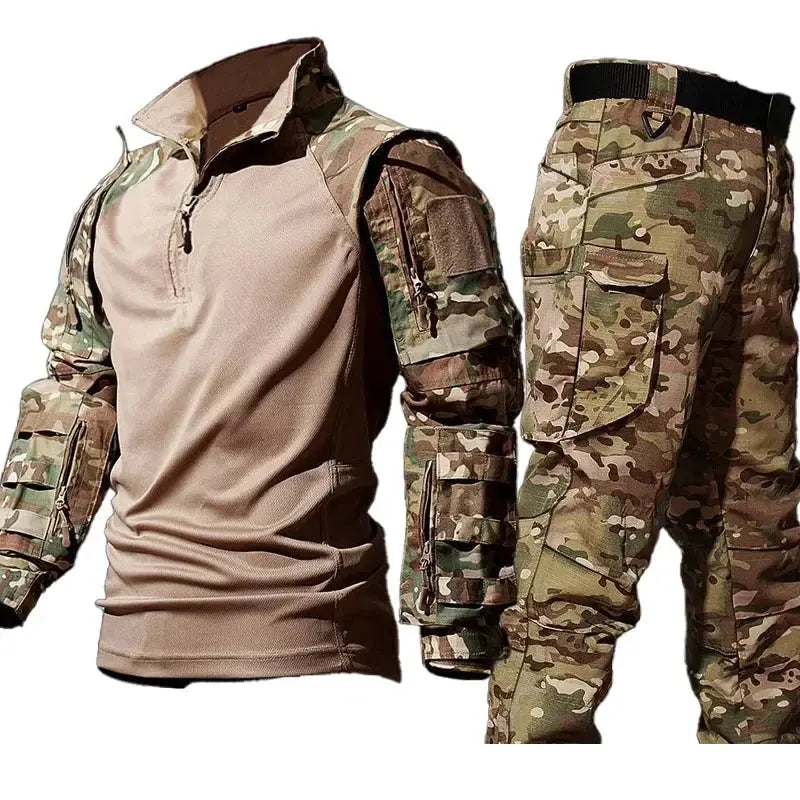Ethan – Tactical Hunting Shirt and Camo Pants Set, Waterproof & Quick-Drying for Outdoor Training, Sizes M-XXL 1