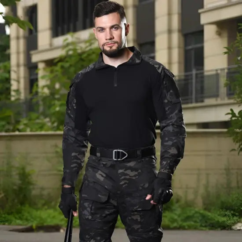 MunaWear - Hunting Clothing - Griffin – Tactical Hunting Shirt and Camo Pants Set, Waterproof & Quick-Drying for Outdoor Training - 