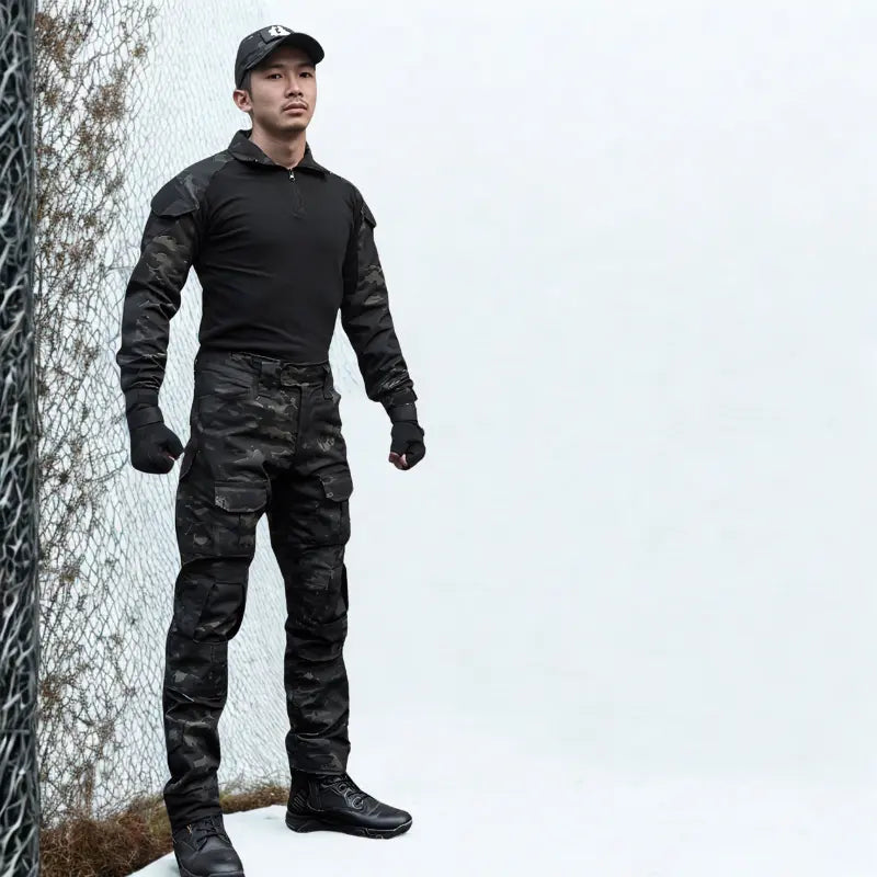 MunaWear - Hunting Clothing - Griffin – Tactical Hunting Shirt and Camo Pants Set, Waterproof & Quick-Drying for Outdoor Training - 