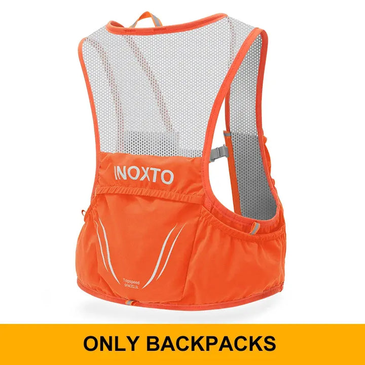 MunaWear  Hydration Packs  Ethan – Ultra-Lightweight Running Hydration Vest with 2L Capacity & Dual 450ml Kettles for Trail Running  Orange