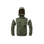 MunaWear - Jackets - Brooks – Detachable Windproof Hooded Jacket with Multi-Pocket Design for Outdoor Activities - 