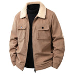Caden - Classic Men's Corduroy Jacket with Fleece Lining for Casual Wear 3