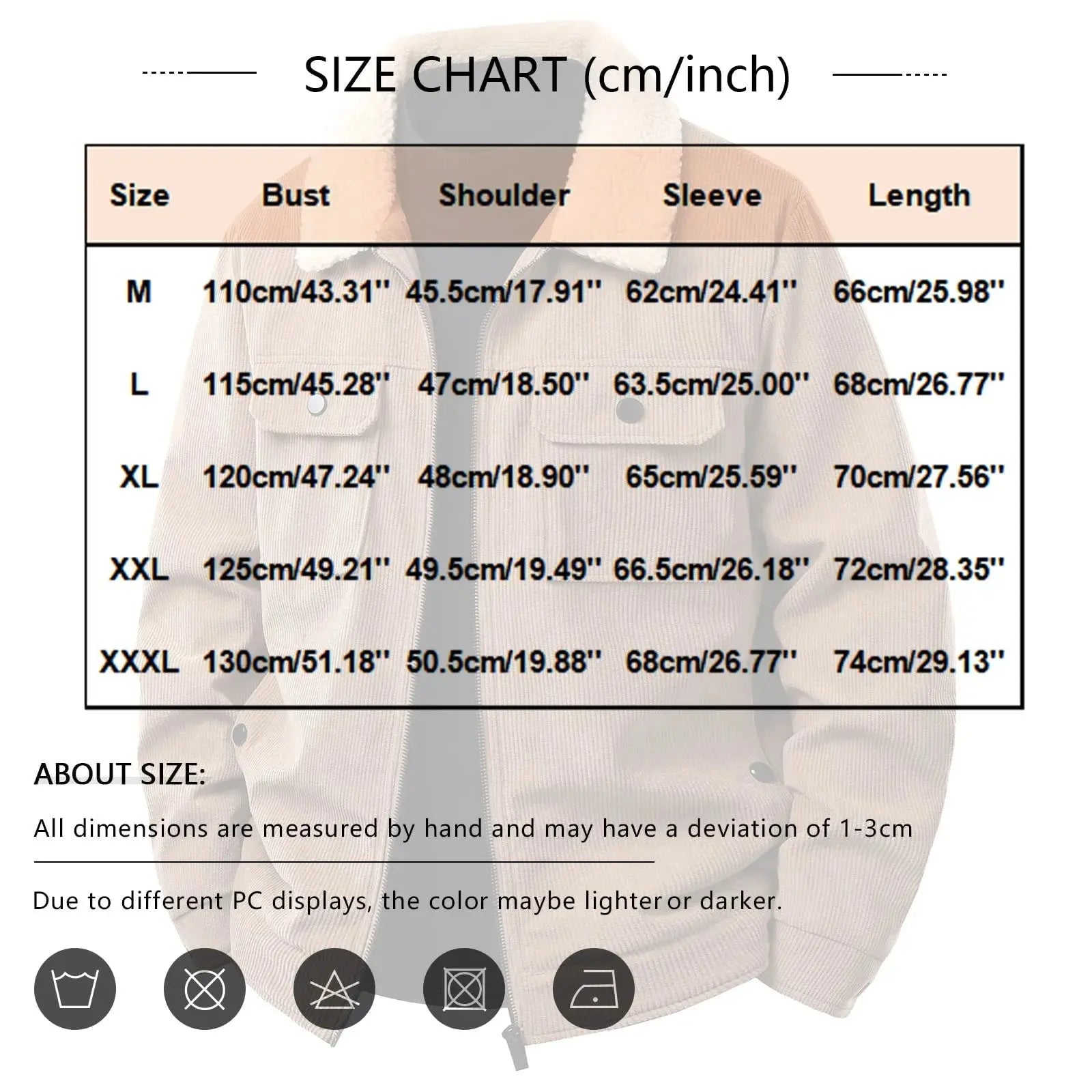 Caden - Classic Men's Corduroy Jacket with Fleece Lining for Casual Wear 5