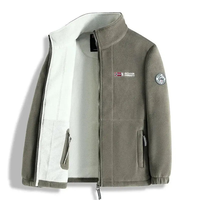 Caden - Double-Sided Fleece Jacket With Loose Fit For Autumn And Winter 1