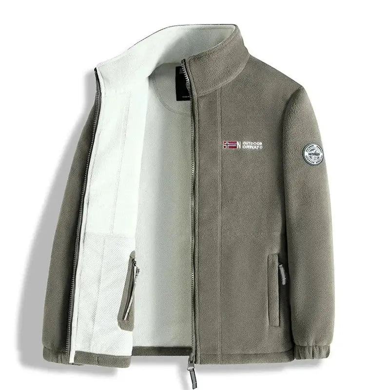 Caden - Double-Sided Fleece Jacket With Loose Fit For Autumn And Winter 7