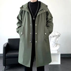 Caden - Oversized Men's Hooded Jacket In Korean Streetwear Style For Casual Outings 1