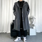Caden - Oversized Men's Hooded Jacket In Korean Streetwear Style For Casual Outings 3