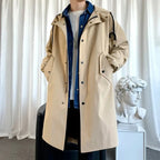 Caden - Oversized Men's Hooded Jacket In Korean Streetwear Style For Casual Outings 4