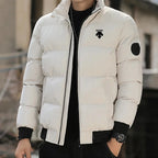 Caden - Stylish Men's Puffer Jacket With Stand-Up Collar For Outdoor Sports 10