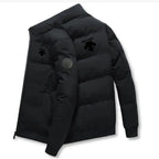 Caden - Stylish Men's Puffer Jacket With Stand-Up Collar For Outdoor Sports 9
