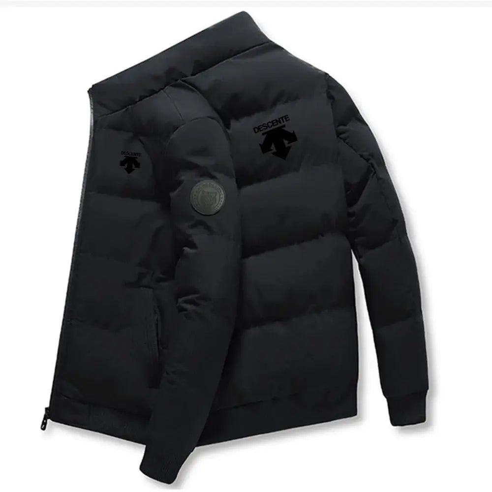 Caden - Stylish Men's Puffer Jacket With Stand-Up Collar For Outdoor Sports 9