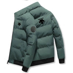 Caden - Stylish Men's Puffer Jacket With Stand-Up Collar For Outdoor Sports 12