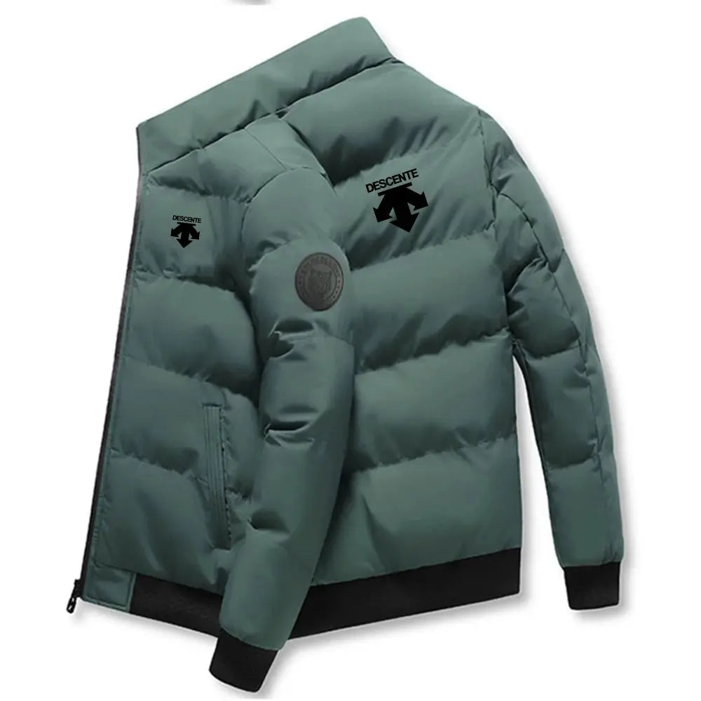 Caden - Stylish Men's Puffer Jacket With Stand-Up Collar For Outdoor Sports 12