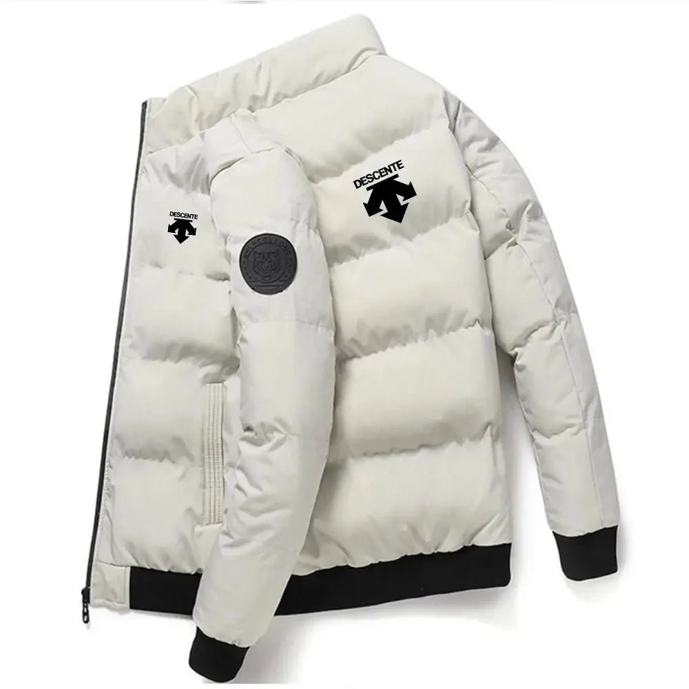 Caden - Stylish Men's Puffer Jacket With Stand-Up Collar For Outdoor Sports 13