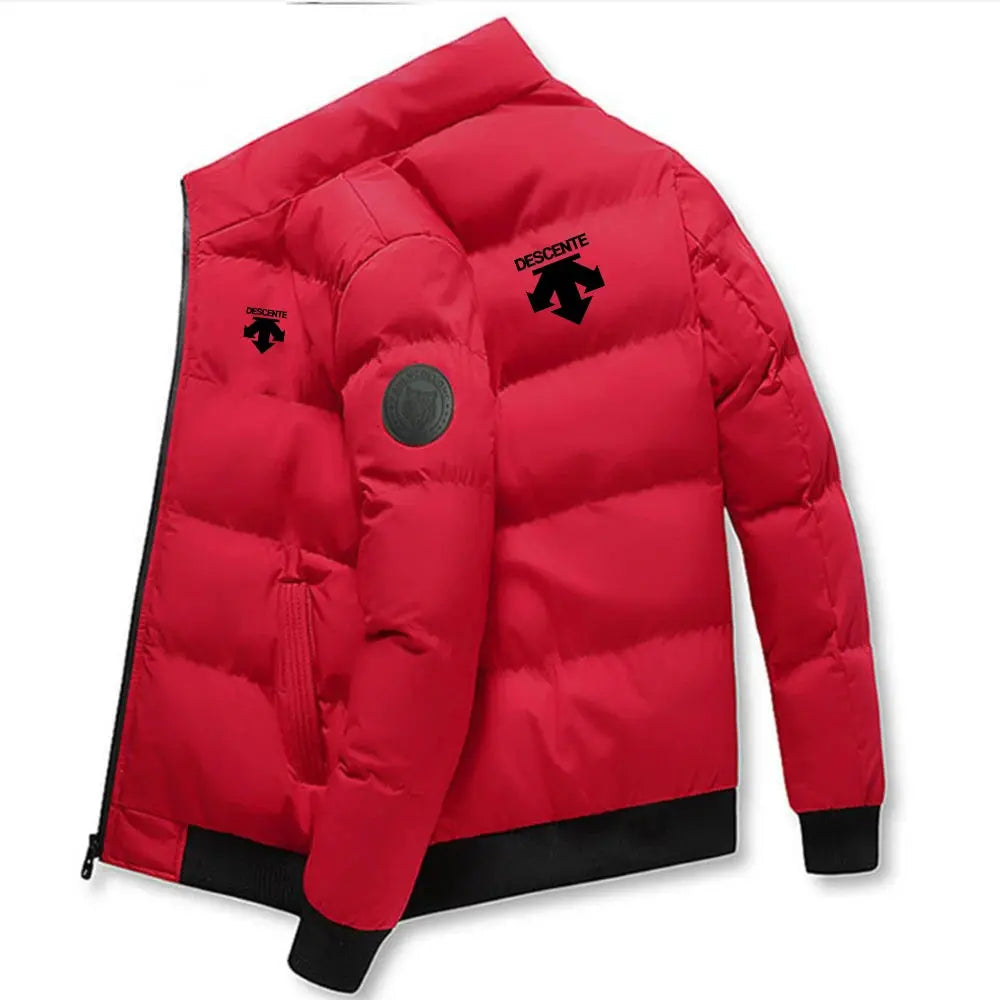Caden - Stylish Men's Puffer Jacket With Stand-Up Collar For Outdoor Sports 15