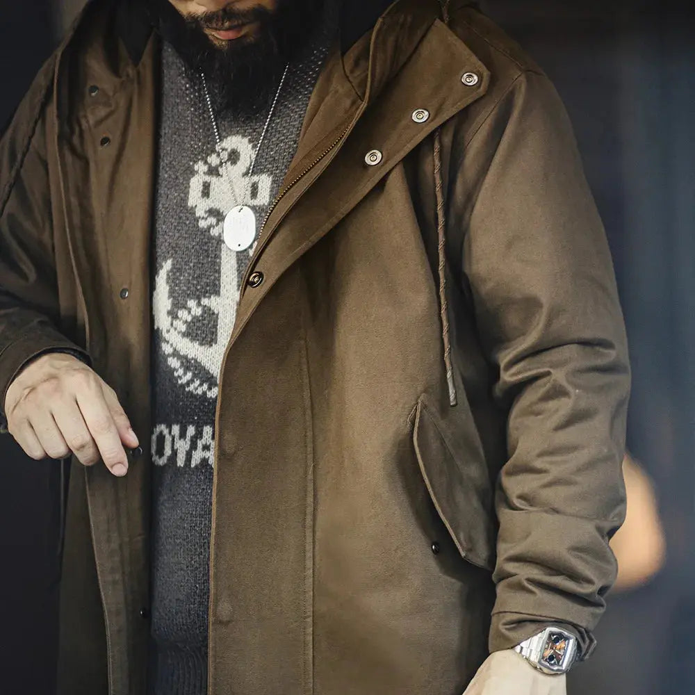 Caden - Versatile Men's Hooded Windbreaker Jacket With Loose Fit For Autumn Adventures 4