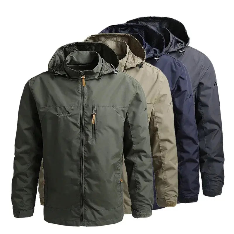 Caden - Versatile Men's Waterproof Jacket With Hood For Outdoor Adventures 3