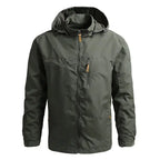 Caden - Versatile Men's Waterproof Jacket With Hood For Outdoor Adventures 0