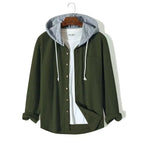 Caden – Casual Men's Cord Jacket With Contrast Hood For Everyday Wear 4