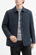 Caden – Classic Men's Puffer Jacket With Diamond Pattern For Casual And Smart Occasions 5
