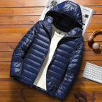 Caden – Quilted Men's Hooded Jacket With Classic Design For Winter Wear 1