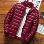 Caden – Quilted Men's Hooded Jacket With Classic Design For Winter Wear 4