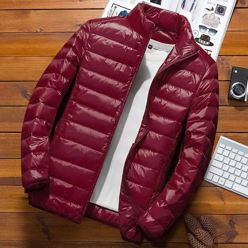 Caden – Quilted Men's Hooded Jacket With Classic Design For Winter Wear 4