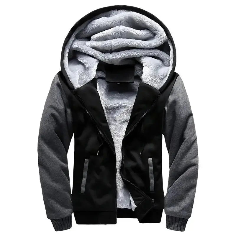 Caden – Stylish Men's Hooded Fleece Quilted Jacket for Everyday Wear 0