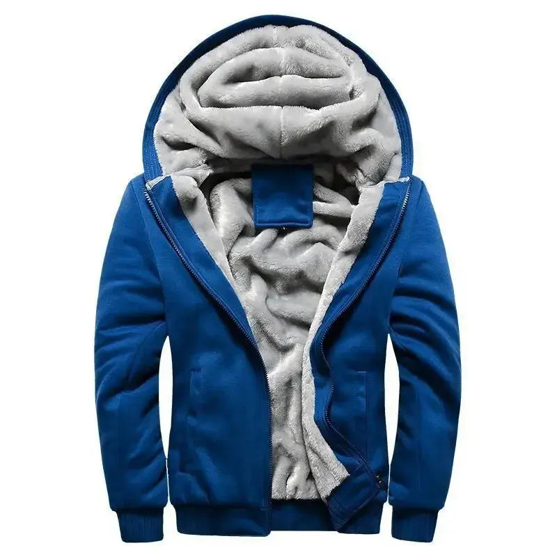 Caden – Stylish Men's Hooded Fleece Quilted Jacket for Everyday Wear 1