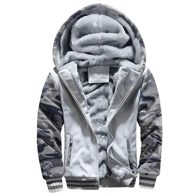 Caden – Stylish Men's Hooded Fleece Quilted Jacket for Everyday Wear 2