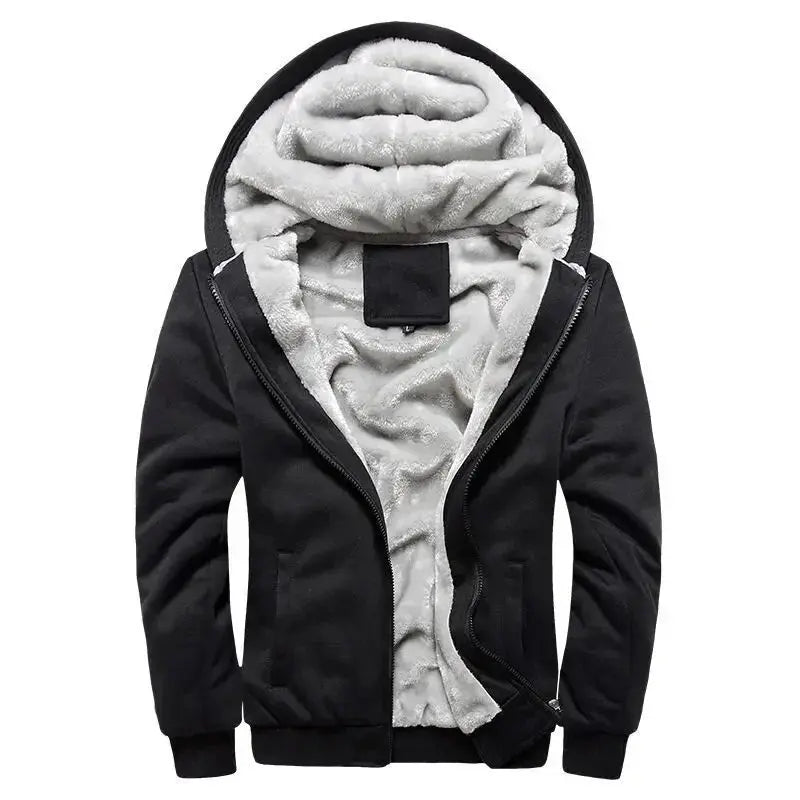 Caden – Stylish Men's Hooded Fleece Quilted Jacket for Everyday Wear 5