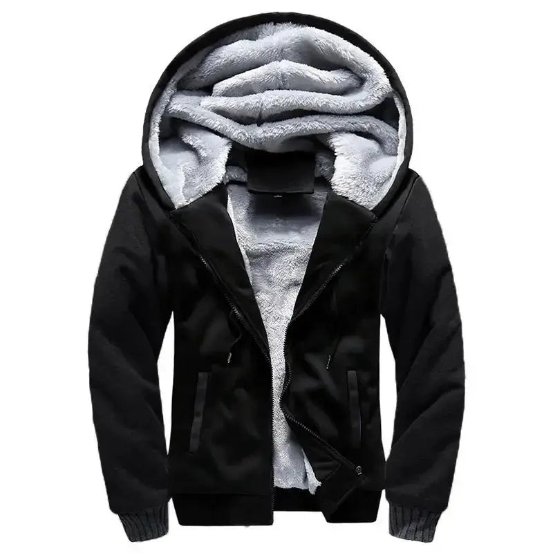 Caden – Stylish Men's Hooded Fleece Quilted Jacket for Everyday Wear 6