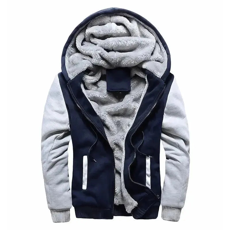 Caden – Stylish Men's Hooded Fleece Quilted Jacket for Everyday Wear 7