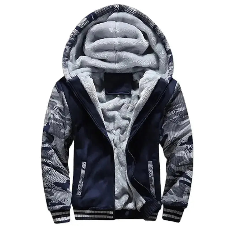 Caden – Stylish Men's Hooded Fleece Quilted Jacket for Everyday Wear 8