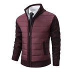 Caden – Stylish Men's Quilted Jacket With Stand-Up Collar For Winter Wear 0