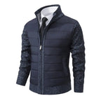 Caden – Stylish Men's Quilted Jacket With Stand-Up Collar For Winter Wear 1