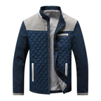 Caden – Stylish Men's Quilted Jacket With Two-Tone Design For Winter Adventures 1