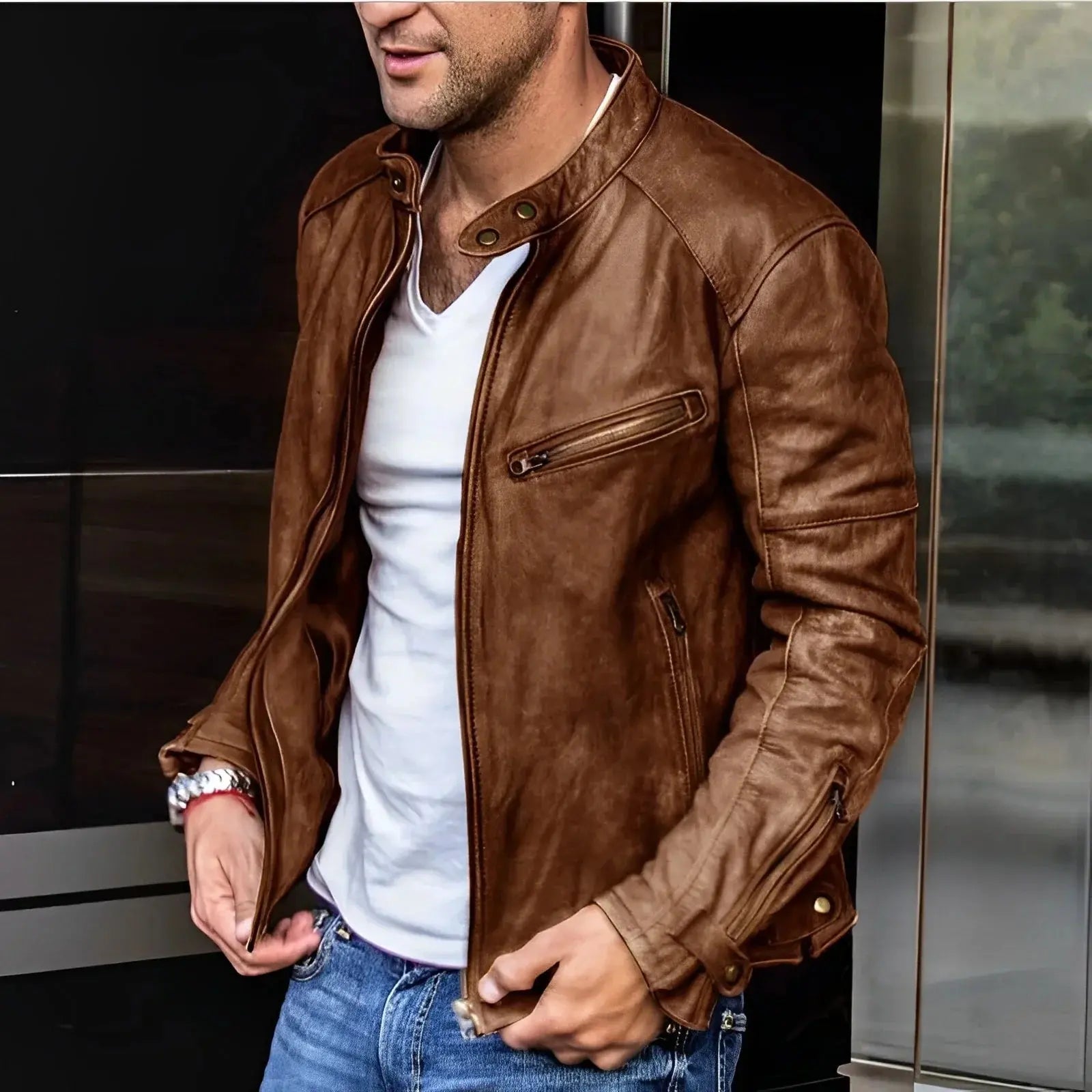 Caden – Stylish Men's Waterproof Jacket With Zipper For Everyday Wear 2