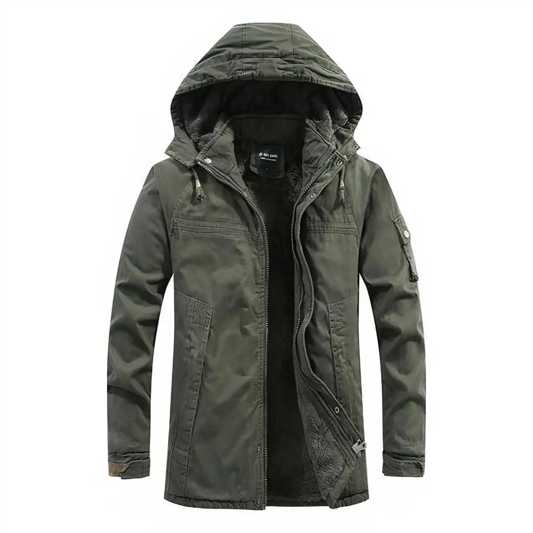 Caden – Stylish Men's Winter Jacket With Hood For Cold Weather 0