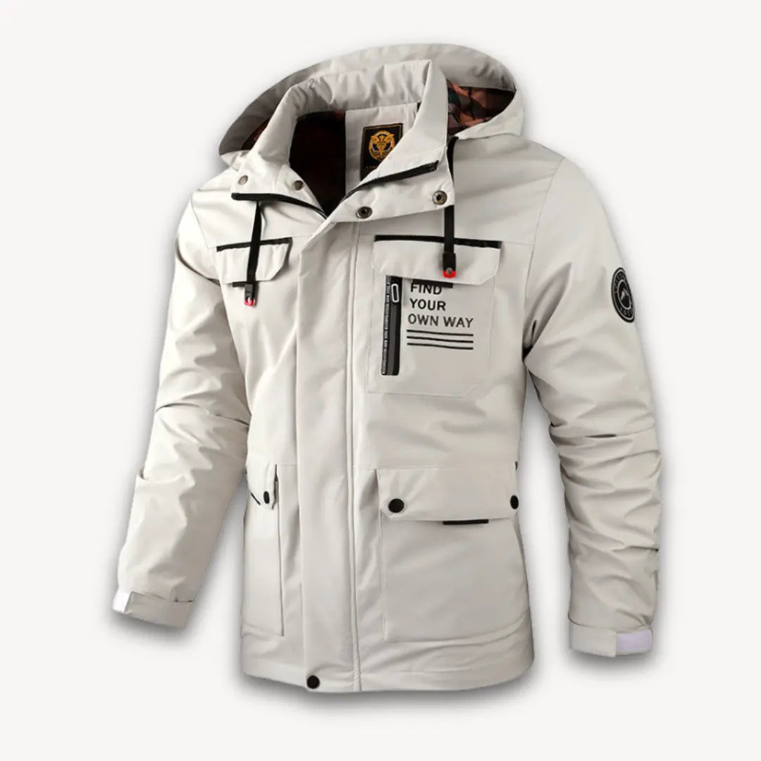 Water-Resistant Mens Jacket with Insulation - Stylish Hooded Mens Winter Coat for Cold Weather Adventures 1