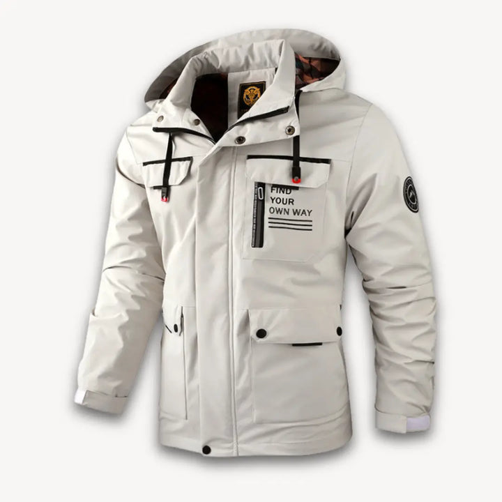 Water-Resistant Mens Jacket with Insulation - Stylish Hooded Mens Winter Coat for Cold Weather Adventures 1
