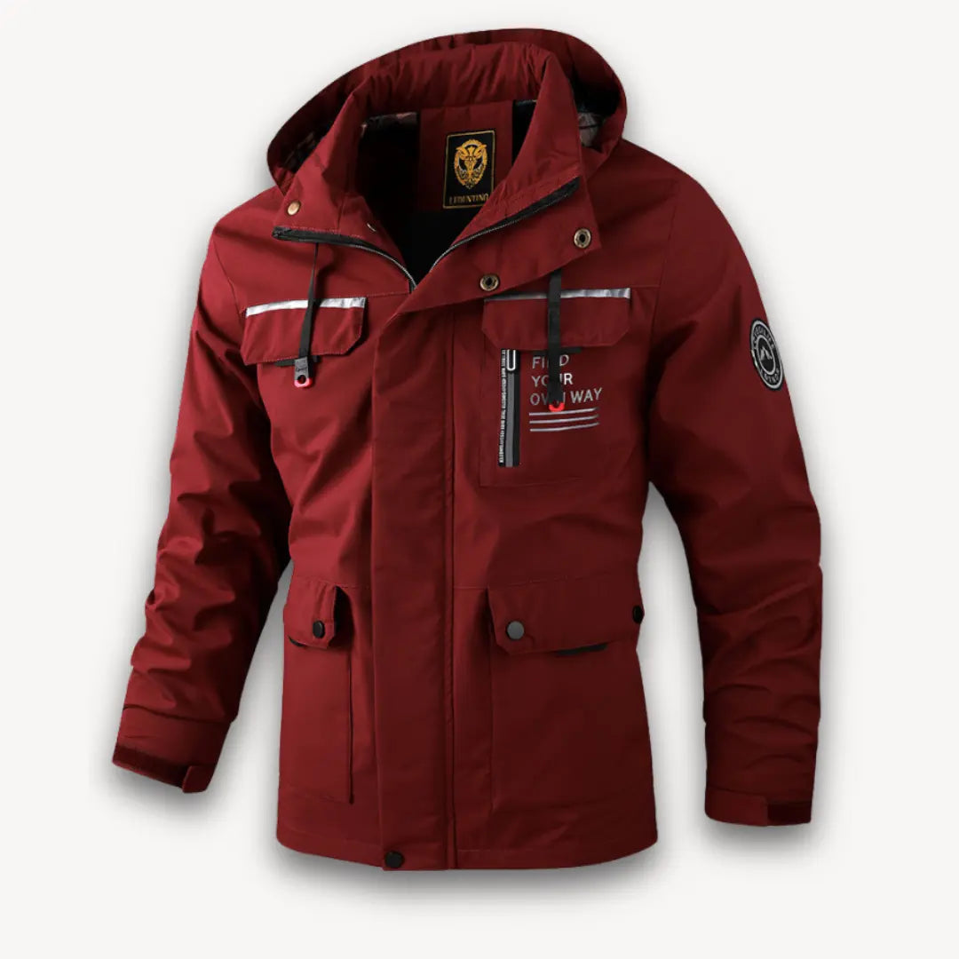 Water-Resistant Mens Jacket with Insulation - Stylish Hooded Mens Winter Coat for Cold Weather Adventures 4