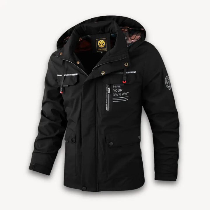 Water-Resistant Mens Jacket with Insulation - Stylish Hooded Mens Winter Coat for Cold Weather Adventures 5