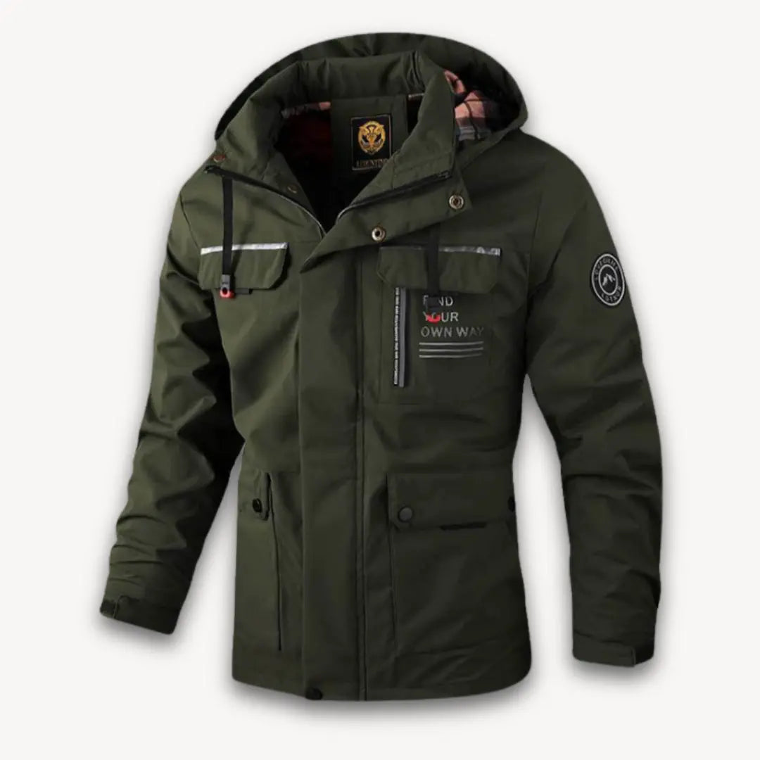 Water-Resistant Mens Jacket with Insulation - Stylish Hooded Mens Winter Coat for Cold Weather Adventures 6