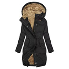 MunaWear - Jackets - Ena - Black Puffer Jacket For Women With Luxurious Insulation For Casual Outings - Black / 3XL