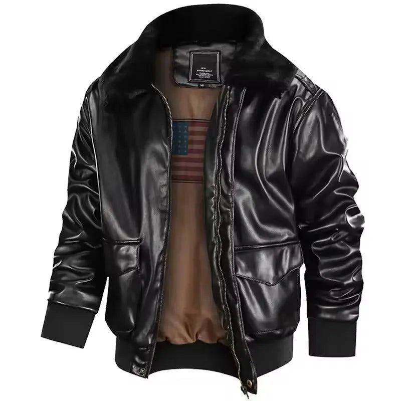 Jericho – Classic Men's Vintage Leather Aviator Jacket With Timeless Style For Versatile Occasions