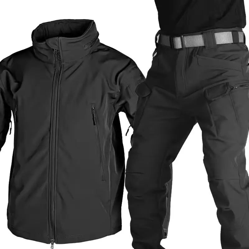MunaWear - Jackets - Knox  – Men's Tactical Waterproof Softshell Jacket & Cargo Pants Set - 