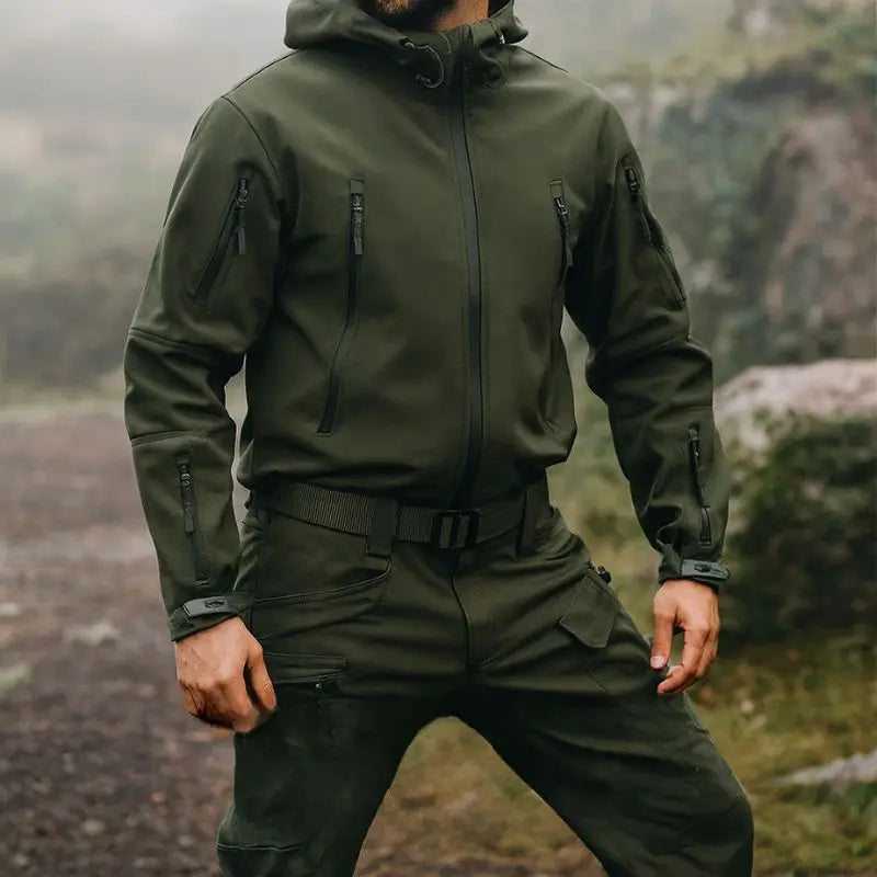 MunaWear - Jackets - Knox  – Men's Tactical Waterproof Softshell Jacket & Cargo Pants Set - 
