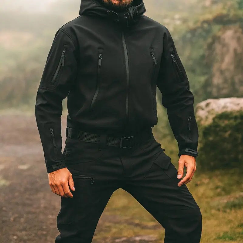 MunaWear - Jackets - Knox  – Men's Tactical Waterproof Softshell Jacket & Cargo Pants Set - 